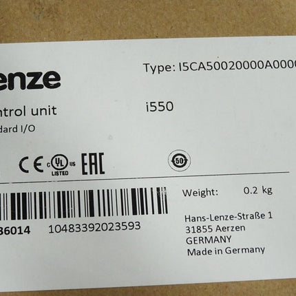 Lenze Control Unit 15936014 i550 I5CA50020000A0000S / Neu OVP versiegelt - Maranos.de