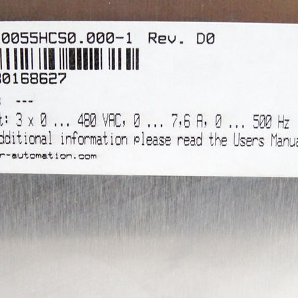 B&R 8BVI0055HCS0.000-1 Rev.D0 ACOPOSmulti Wechselrichtermodul - Maranos.de