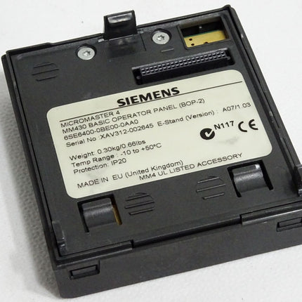 Siemens Micromaster 4 MM430 BOP-2 6SE6400-0BE00-0AA0 - Maranos.de