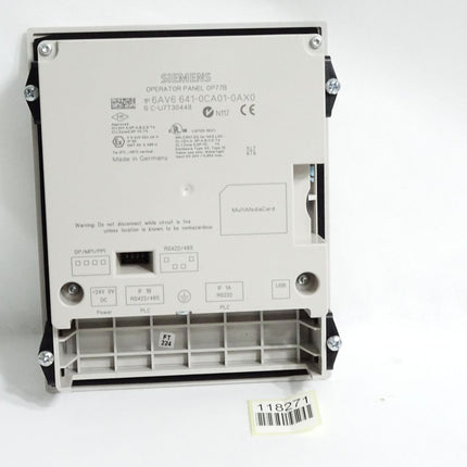 Siemens Panel OP77B 6AV6641-0CA01-0AX0 6AV6 641-0CA01-0AX0 - Maranos.de