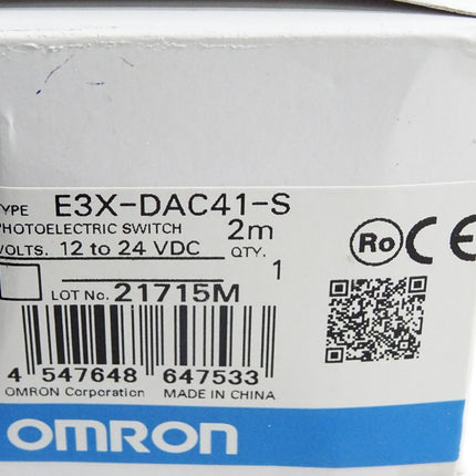 Omron E3X-DAC41-S Photoelectric Switch 2m / Neu OVP - Maranos.de