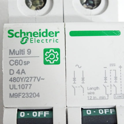 Schneider Electric M9F23204 Multi9 C60 SP D 4A 480Y/277VAC UL1077 / Unbenutzt - Maranos.de