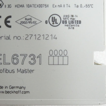 Beckhoff 1-Kanal-Kommunikations-Interface EL6731 Profibus Master