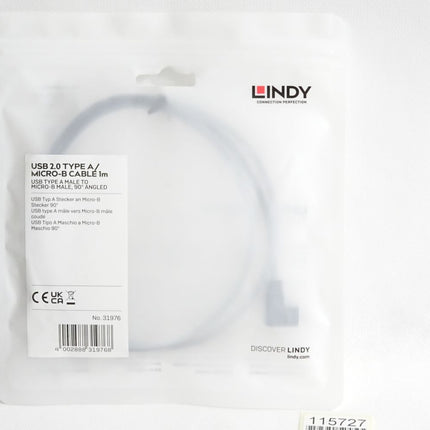 Lindy USB 2.0 TYPE A Micro-B Kabel 1m 31976 / Neu OVP - Maranos.de