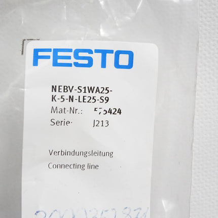 Festo Verbindungsleitung 575424 NEBV-S1WA25-K-5-N-LE25-S9 / Neu OVP - Maranos.de