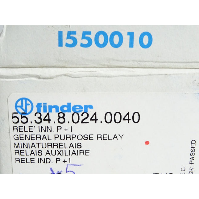 Finder Relais 55.34.8.024.0040 / Inhalt:5 Stück / Neu OVP - Maranos.de