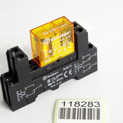 Finder 95.85.10 Relais mit Sockel 40.52 5A 230VAC - Maranos.de