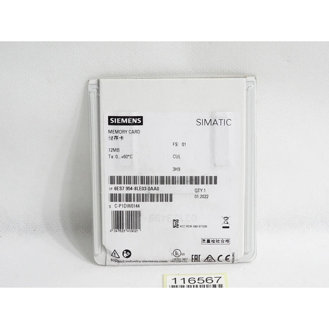 Siemens Memory Card 12MB 6ES7954-8LE03-0AA0 6ES7 954 / Neu OVP versiegelt - Maranos.de