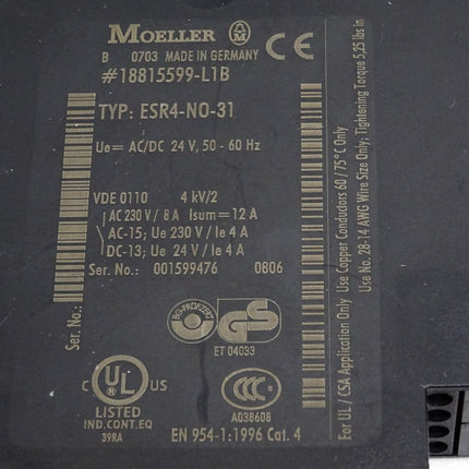 Moeller ESR4-N0-31 Basisgerät für Not-Aus- und Schutztür-Anwendungen - Maranos.de