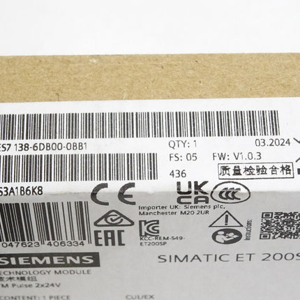 Siemens ET200SP 6ES7138-6DB00-0BB1 6ES7 138-6DB00-0BB1  / Neu OVP versiegelt - Maranos.de