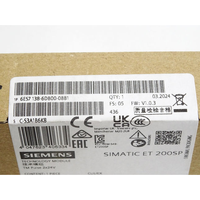 Siemens ET200SP 6ES7138-6DB00-0BB1 6ES7 138-6DB00-0BB1  / Neu OVP versiegelt - Maranos.de