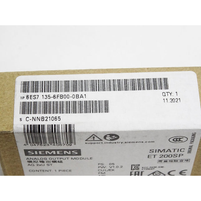 Siemens ET200SP 6ES7135-6FB00-0BA1 6ES7 135-6FB00-0BA1 / Neu OVP versiegelt - Maranos.de