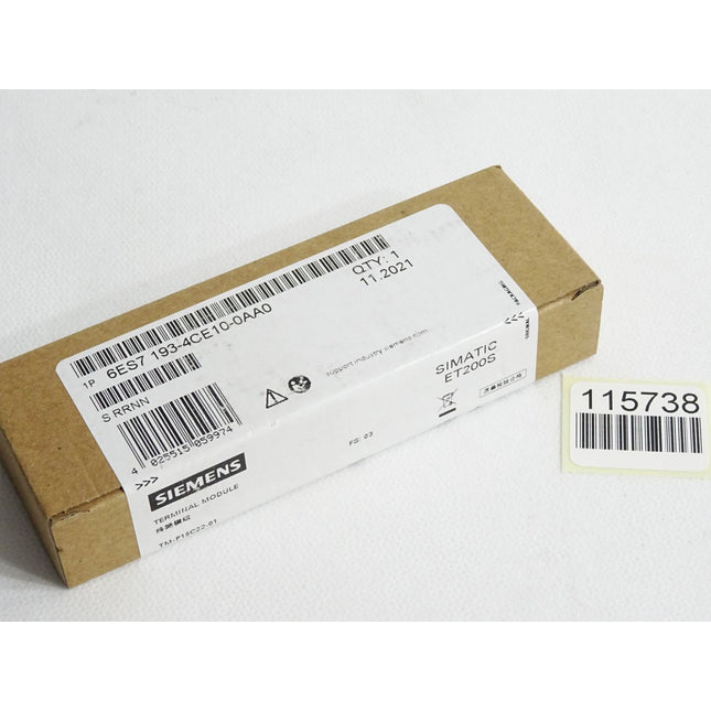 Siemens ET200S TM 6ES7193-4CE10-0AA0 6ES7 193-4CE10-0AA0 / Neu OVP versiegelt - Maranos.de