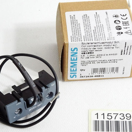 Siemens Spulenanschlussmodul 3RT2926-4RB11 / Neu OVP - Maranos.de