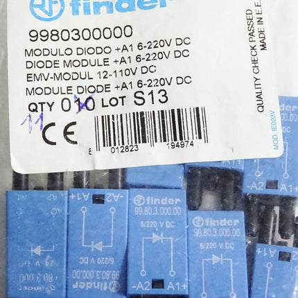 Finder Module Diode 9980300000 99.80.3.000.00 / Inhalt:11 Stück / Neu OVP - Maranos.de