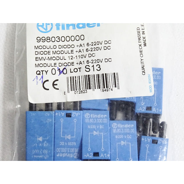 Finder Module Diode 9980300000 99.80.3.000.00 / Inhalt:11 Stück / Neu OVP - Maranos.de