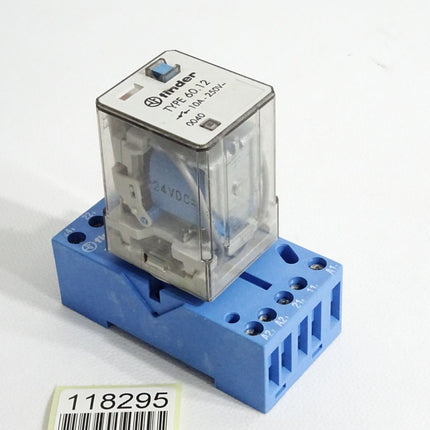 Finder Relais 60.12 10A 250VAC 24VDC mit Sockel 90.72 - Maranos.de