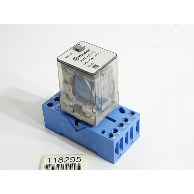 Finder Relais 60.12 10A 250VAC 24VDC mit Sockel 90.72 - Maranos.de
