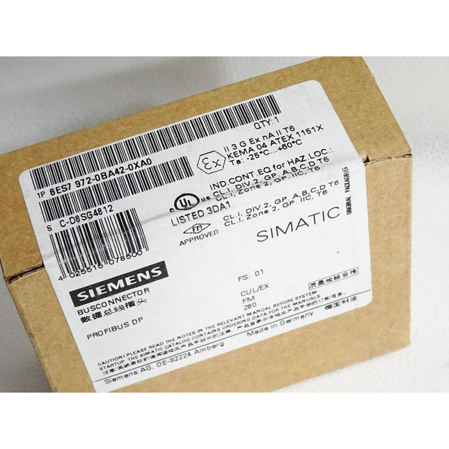 Siemens Busconnector 6ES7972-0BA42-0XA0 6ES7 972-0BA42-0XA0 Neu OVP versiegelt