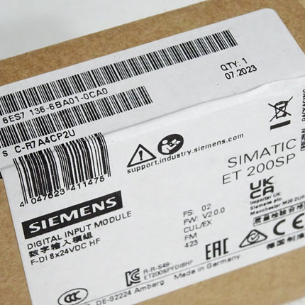Siemens ET200SP DI 6ES7136-6BA01-0CA0 6ES7 136-6BA01-0CA0 / Neu OVP versiegelt