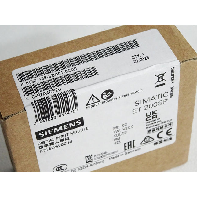 Siemens ET200SP DI 6ES7136-6BA01-0CA0 6ES7 136-6BA01-0CA0 / Neu OVP versiegelt