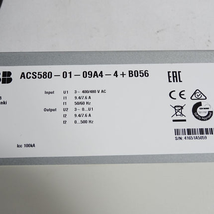 ABB Frequenzumrichter ACS580-01-09A4-4 + B056 / Neu OVP - Maranos.de