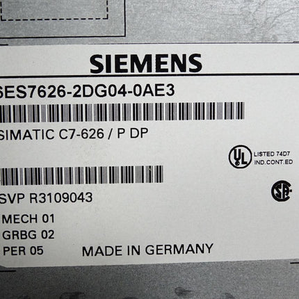 Siemens Panel 6ES7626-2DG04-0AE3 C7-626 6ES7 626-2DG04-0AE3 - Maranos.de