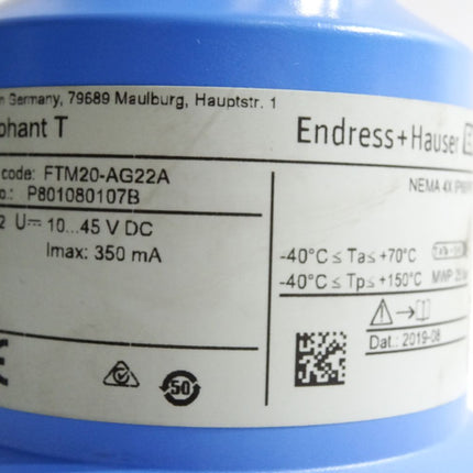 Endress+Hauser Vibronik Grenzstanddetektion Soliphant T FTM20-AG22A / Unbenutzt - Maranos.de