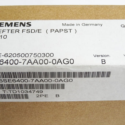 Siemens Lüfter MICROMASTER 430/440 FSD/E 6SE6400-7AA00-0AG0 / Neu OVP versiegelt - Maranos.de