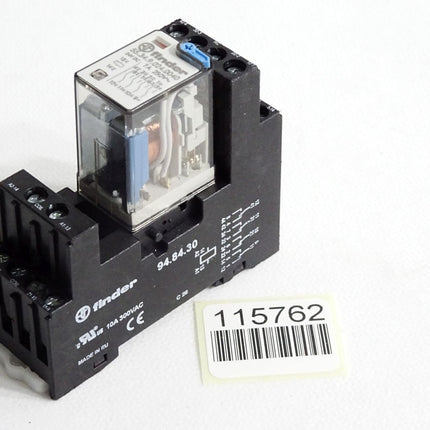 Finder Relais 55.34.9.024.0040 mit Sockel 94.84.30 / Unbenutzt - Maranos.de