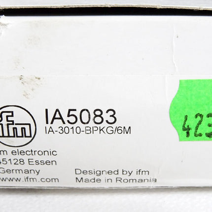 Ifm electronic Induktiver Sensor IA5083 IA-3010-BPKG/6M / Neu OVP
