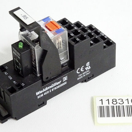 Weidmüller 8783920000 SCM4COZ 10A 300VAC Relaissockel + 8690200000 - Maranos.de