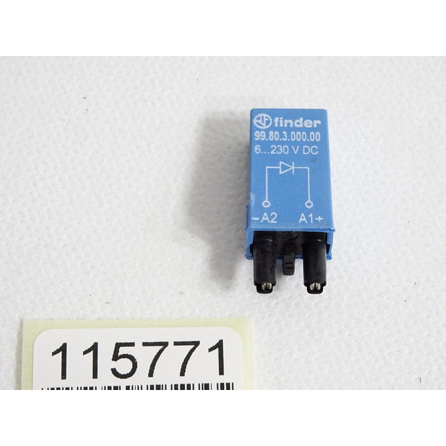Finder Steckmodul mit Freilaufdiode ohne LED 99.80.3.000.00 6…230VDC / Unbenutzt - Maranos.de