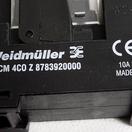 Weidmüller 8783920000 SCM4COZ 10A 300VAC Relaissockel + 8690200000 - Maranos.de