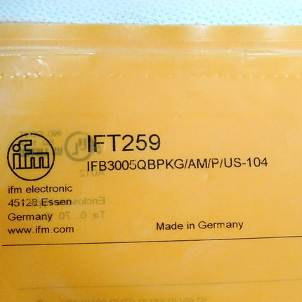 Ifm electronic Induktiver Ganzmetallsensor IFT259 IFB3005QBPKG/AM/P / Neu OVP