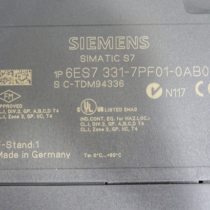 Siemens S7-300 SM331 6ES7331-7PF01-0AB0 6ES7 331-7PF01-0AB0 - Maranos.de