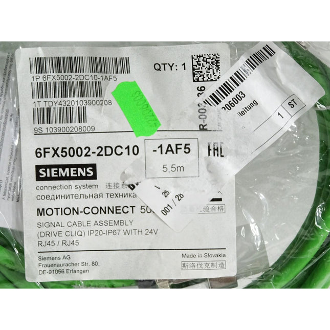 Siemens Motion-Connect 500 Kabel 6FX5002-2DC10-1AF5 5.5m / Neu OVP