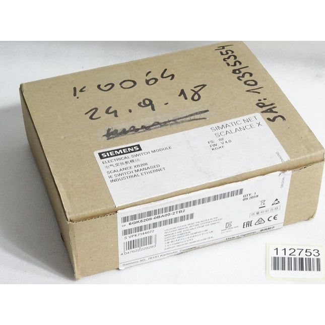 Siemens Scalance XB208 Ethernet Switch 6GK5208-0BA00-2TB2 / Neu OVP - Maranos.de