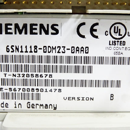Siemens 6SN1118-0DM23-0AA0 Version B SIMODRIVE 611-D Regelungseinschub - Maranos.de