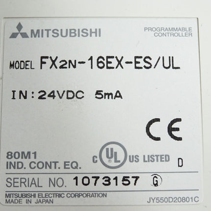 Mitsubishi Electric FX2N-16EX-ES/UL Erweiterungsgerät - Maranos.de