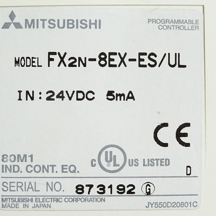 Mitsubishi Electric FX2N-8EX-ES/UL Erweiterungsgerät - Maranos.de