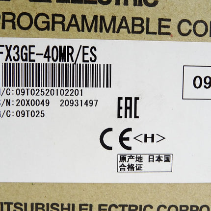 Mitsubishi Electric FX3GE-40MR/ES SPS-Grundgerät / Neu OVP - Maranos.de