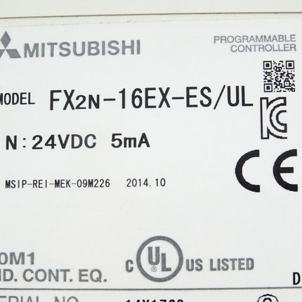 Mitsubishi Electric FX2N-16EX-ES/UL Erweiterungsgerät - Maranos.de