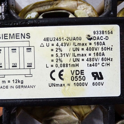 Siemens Sidac-D Netzdrossel 160A 4EU2451-2UA00 - Maranos.de