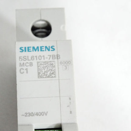 Siemens Leitungsschutzschalter 5SL6101-7BB MCB C1 / Unbenutzt - Maranos.de