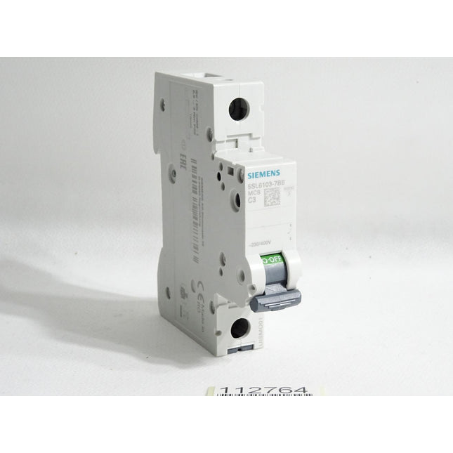 Siemens Leitungsschutzschalter 5SL6103-7BB MCB C3 / Unbenutzt - Maranos.de
