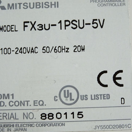 Mitsubishi Electric FX3U-1PSU-5V Spannungsversorgungsmodul - Maranos.de