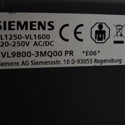Siemens Motorantrieb 3VL9800-3MQ00 PR VL1250-VL1600 3VL7712-1AA36-0AA0 220..250V - Maranos.de