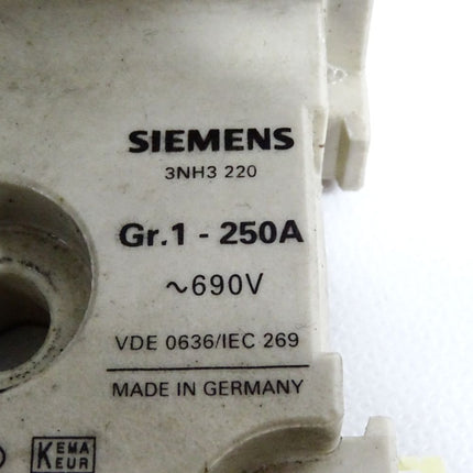 Siemens 3NH3220 Gr.1 - 250A 690VAC Sicherungshalter - Maranos.de