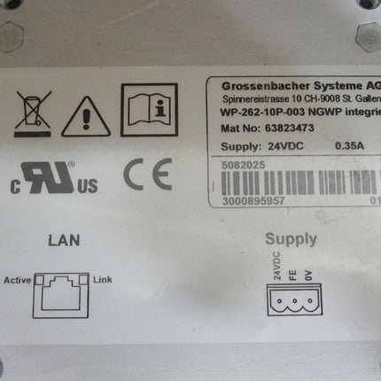 Grossenbacher Systeme AG Panel WP-262-10P-003 NGWP integriert 63823473 / Neu OVP - Maranos.de